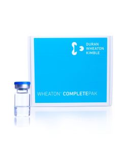 DWK WHEATON® COMPLETEPAK Kit, 2mL Clear Sterile Vial (278), 13mm Ultra Pure Sterile Serum Stopper (285), Sterile Blue Seal (285)