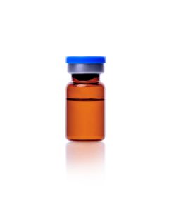 DWK WHEATON® COMPLETEPAK Kit, 5mL Amber Sterile Vial (120), 20mm Ultra Pure Sterile Serum Stopper (125), Sterile Blue Seal (125)