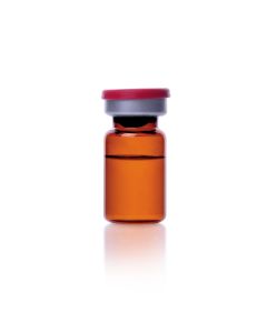 DWK WHEATON® COMPLETEPAK Kit, 5mL AmberSterile Vial (120), 20mm Ultra Pure Sterile Serum Stopper (125), Sterile Red Seal (125)