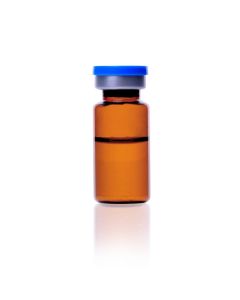DWK WHEATON® COMPLETEPAK Kit, 10mL Amber Sterile Vial (104), 20mm Ultra Pure Sterile Serum Stopper (125), Sterile Blue Seal (125)
