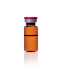 DWK WHEATON® COMPLETEPAK Kit, 10mL Amber Sterile Vial (104), 20mm Ultra Pure Sterile Serum Stopper (125),Sterile Red Seal (125)