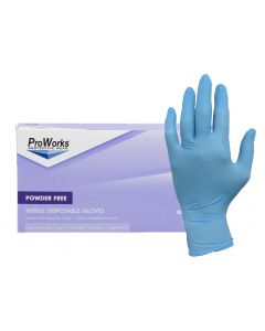 High Tech Conversions Nitrile Powder Free Exam Gloves Blue 10/200-Lg