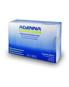 High Tech Conversions Adenna Sterilization Pouches 7 1/2"X14" (7 1/2"X13") 100X10